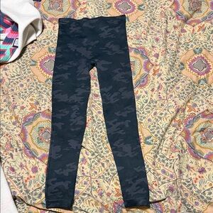SPANX Black Camouflage shapewear leggings